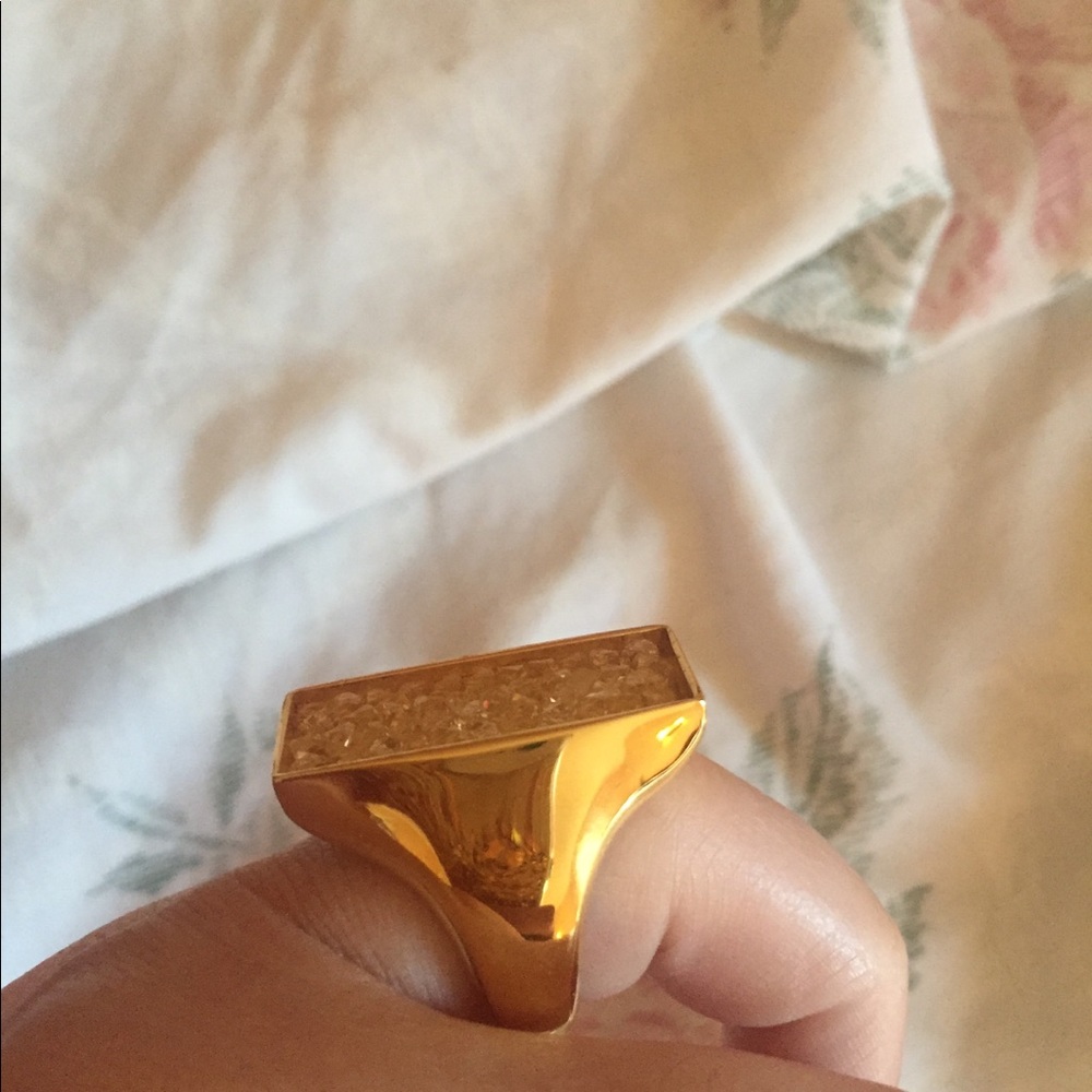 Sale Swarovski crystal bling ring gold color - Picture 7 of 7
